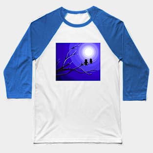 Nighttime with Hummingbirds Baseball T-Shirt